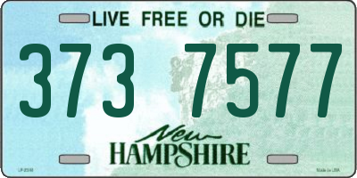 NH license plate 3737577