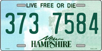 NH license plate 3737584