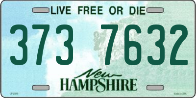 NH license plate 3737632
