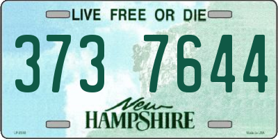 NH license plate 3737644
