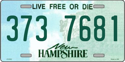 NH license plate 3737681