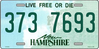 NH license plate 3737693