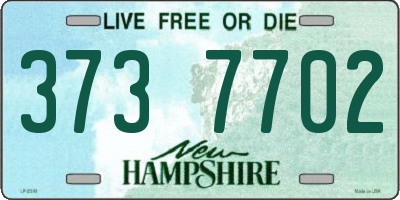 NH license plate 3737702