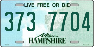 NH license plate 3737704