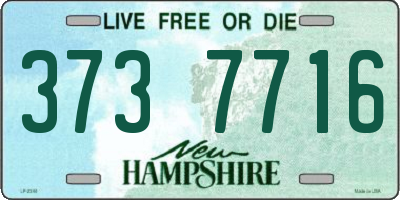 NH license plate 3737716