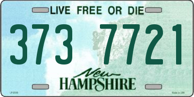 NH license plate 3737721