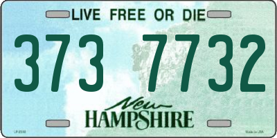 NH license plate 3737732
