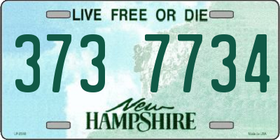 NH license plate 3737734