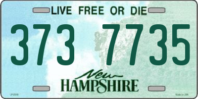 NH license plate 3737735