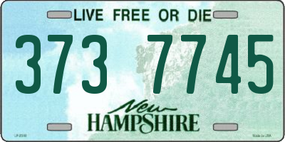 NH license plate 3737745