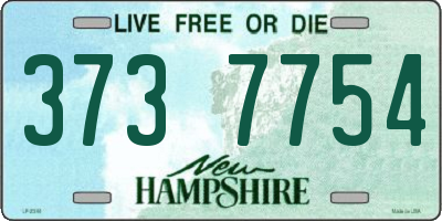 NH license plate 3737754