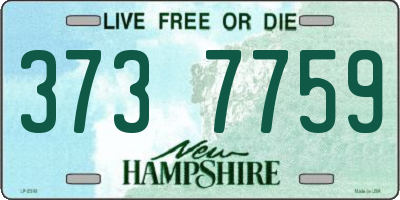 NH license plate 3737759