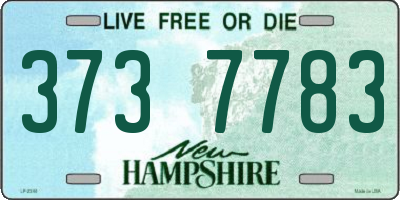 NH license plate 3737783