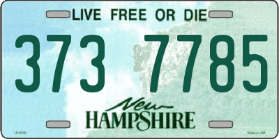 NH license plate 3737785