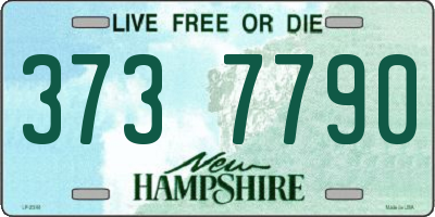 NH license plate 3737790