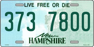 NH license plate 3737800