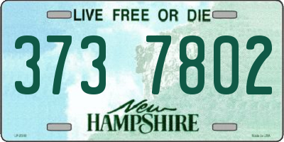 NH license plate 3737802