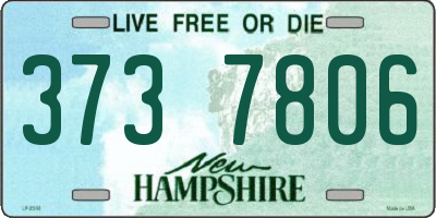 NH license plate 3737806