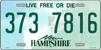 NH license plate 3737816