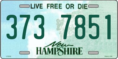 NH license plate 3737851