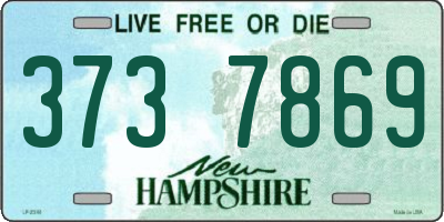 NH license plate 3737869