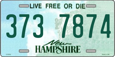 NH license plate 3737874