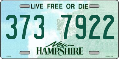 NH license plate 3737922