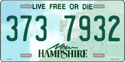 NH license plate 3737932