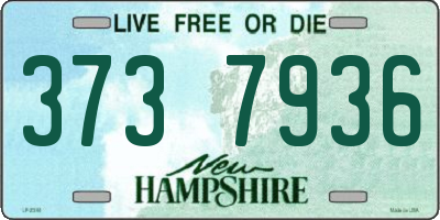 NH license plate 3737936
