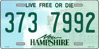 NH license plate 3737992