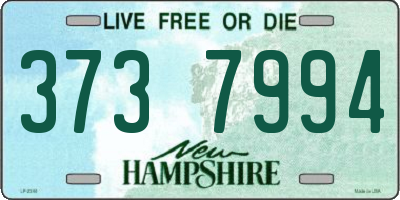 NH license plate 3737994