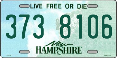 NH license plate 3738106