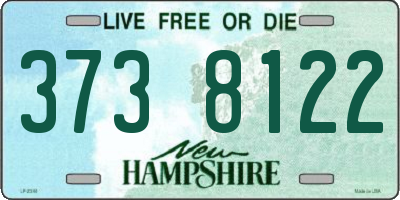 NH license plate 3738122