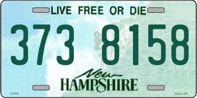NH license plate 3738158