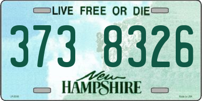 NH license plate 3738326