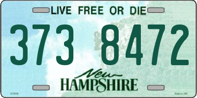 NH license plate 3738472