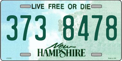NH license plate 3738478