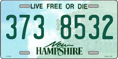 NH license plate 3738532