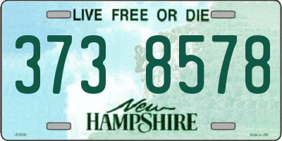 NH license plate 3738578