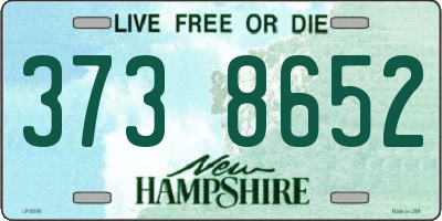 NH license plate 3738652