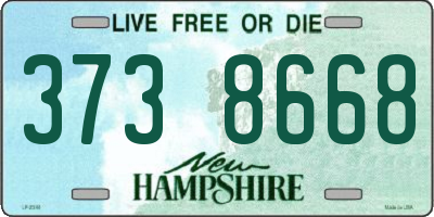NH license plate 3738668
