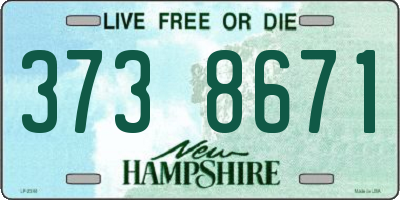 NH license plate 3738671