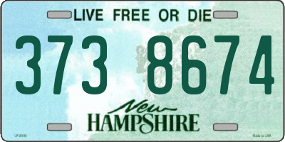 NH license plate 3738674