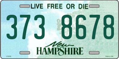 NH license plate 3738678