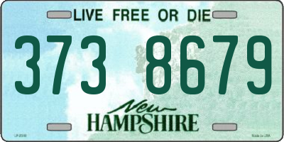 NH license plate 3738679