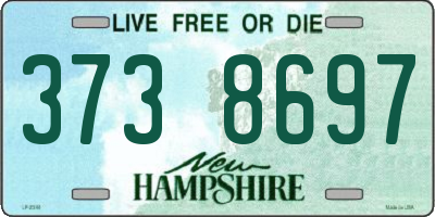 NH license plate 3738697