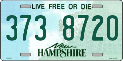 NH license plate 3738720