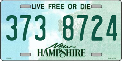 NH license plate 3738724