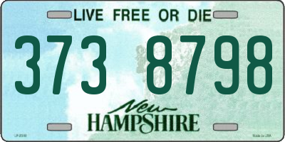 NH license plate 3738798