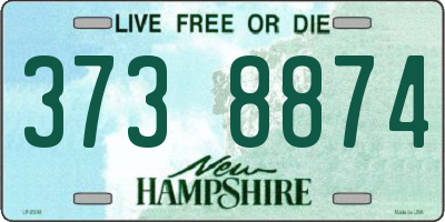 NH license plate 3738874